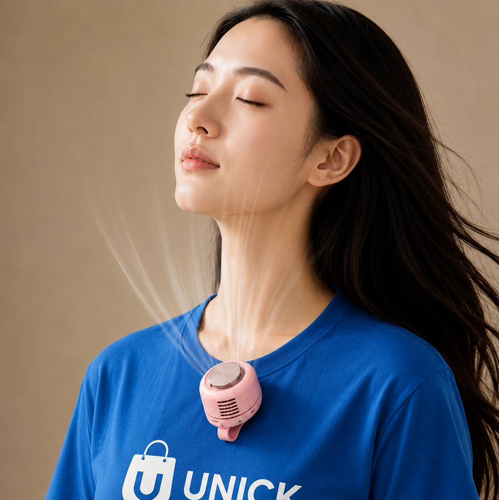 Portable Bladeless Mini Clip Fan | USB Rechargeable | 3 Speed | MF019