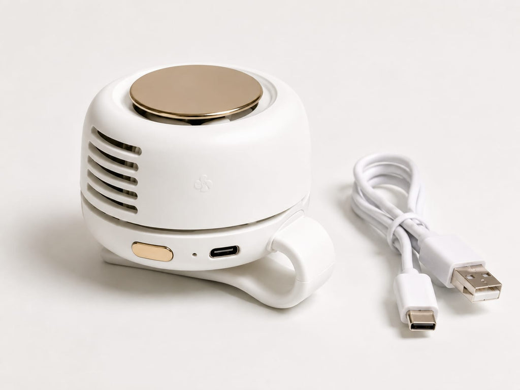 Portable Bladeless Mini Clip Fan | USB Rechargeable | 3 Speed | MF019