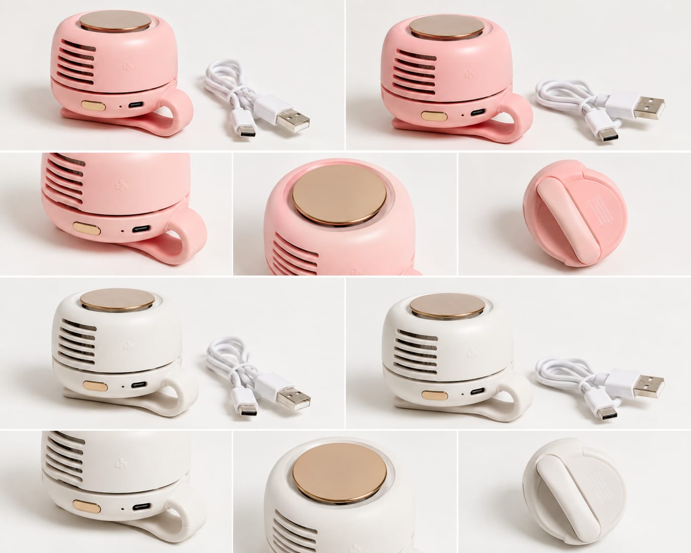Portable Bladeless Mini Clip Fan | USB Rechargeable | 3 Speed | MF019